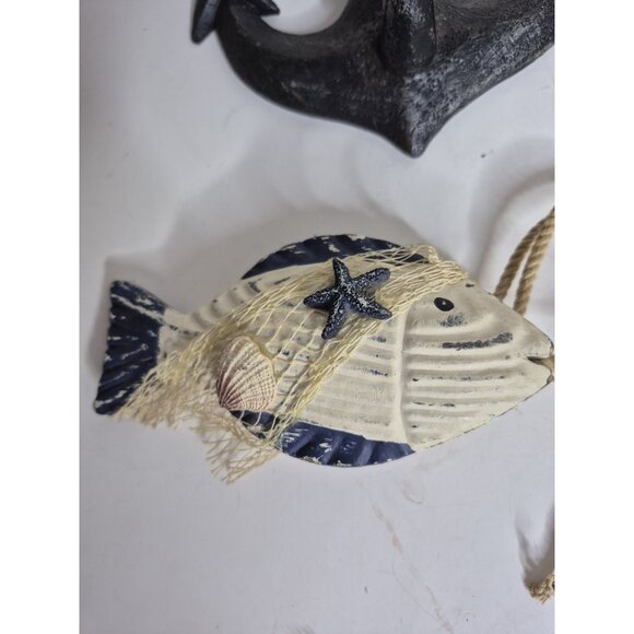 Vintage Trippie's Nautical  Anchors And Distressed Fish Resin - Picture 11 of 15